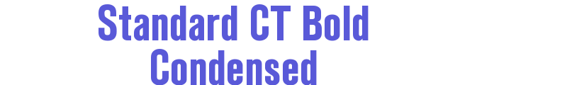 Standard CT Bold Condensed