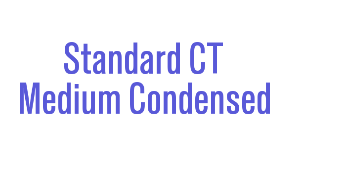 Standard CT Medium Condensed Font Download