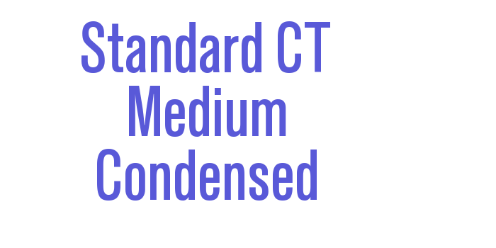 Standard CT Medium Condensed Font