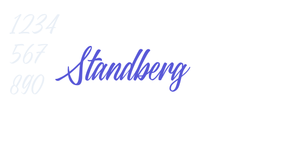 Standberg font free