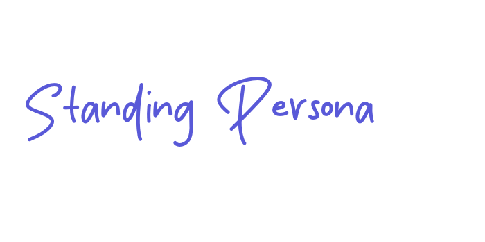 Standing Persona Font