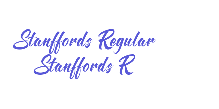 Stanffords Regular Stanffords R Font Download