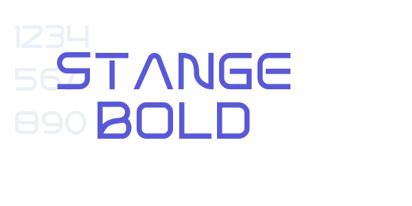 Stange Bold font free