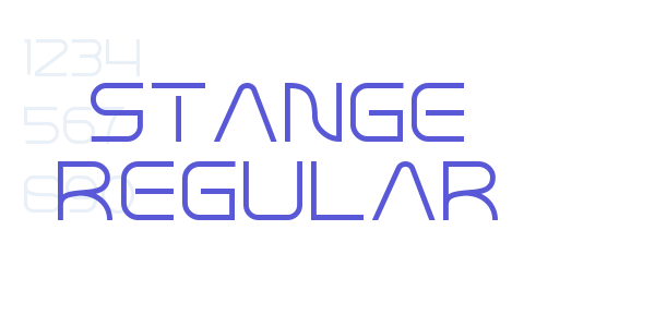 Stange Regular font free