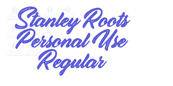 Stanley Roots Personal Use Regular font free