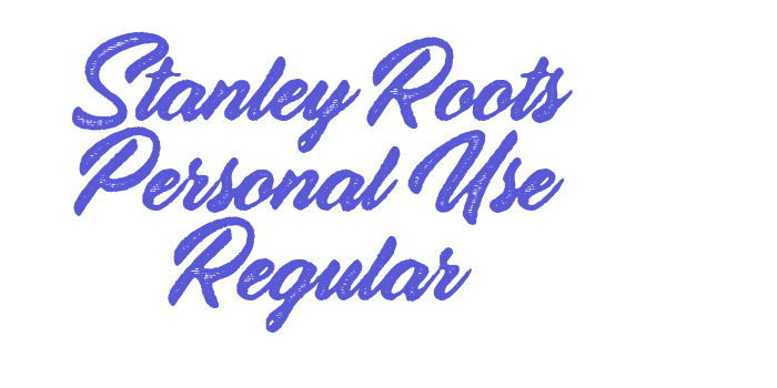 Stanley Roots Personal Use Regular Font Download