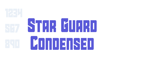 Star Guard Condensed font free