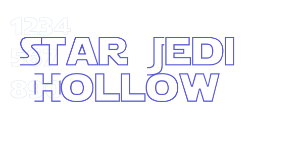 Star Jedi Hollow font free