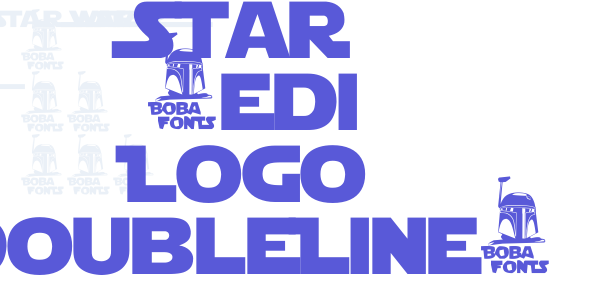 Star Jedi Logo DoubleLine1 font free