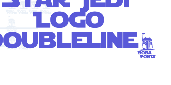 Star Jedi Logo DoubleLine2 font free