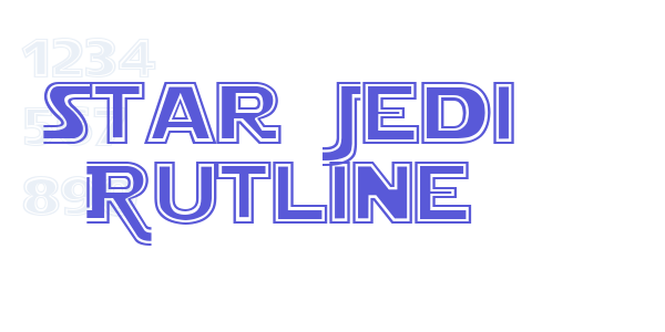 Star Jedi Outline font free