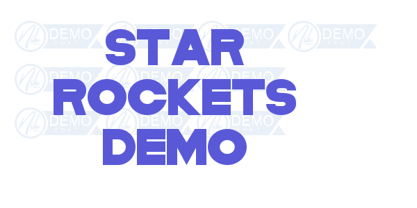 Star Rockets Demo font free