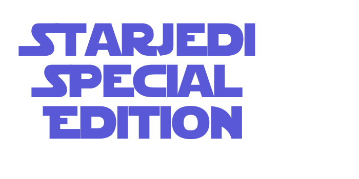 StarJedi Special Edition Font Download