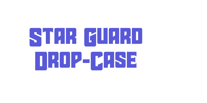 Star Guard Drop-Case Font Download