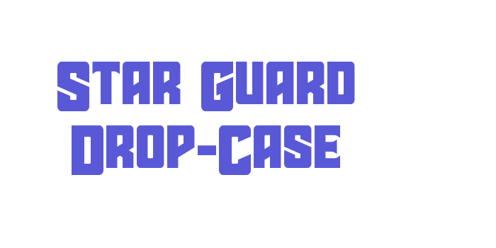 Star Guard Drop-Case Font