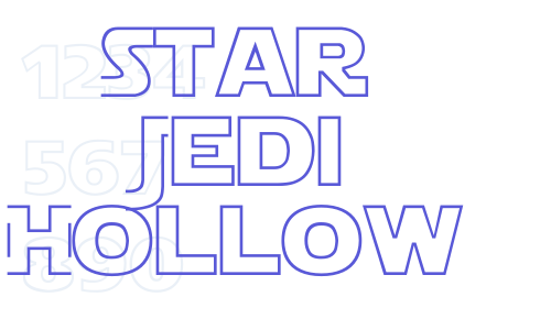 Star Jedi Hollow Font Download