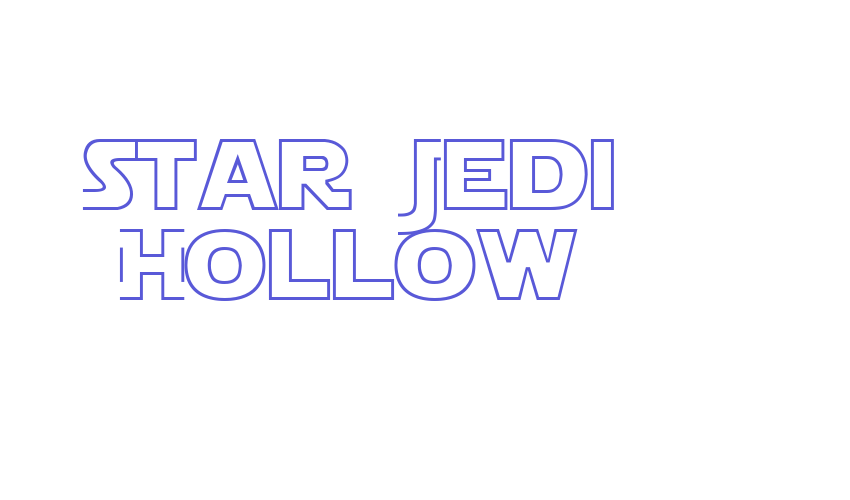 Star Jedi Hollow Font Download