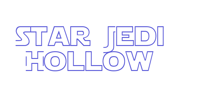 Star Jedi Hollow Font Download