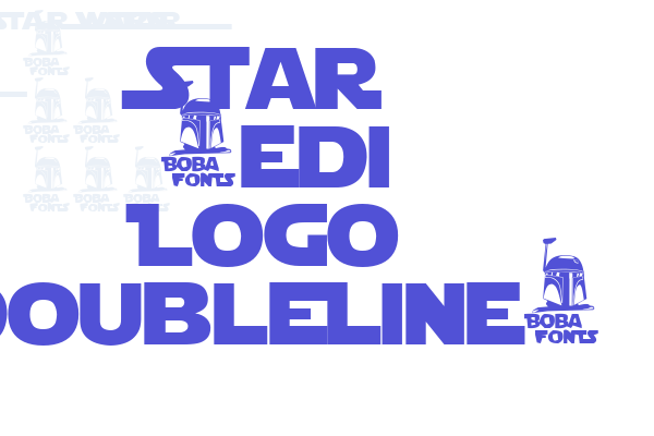 Star Jedi Logo DoubleLine1 Font Download