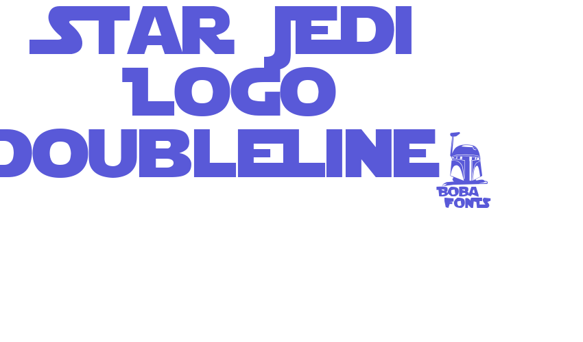 Star Jedi Logo DoubleLine2 Font Download