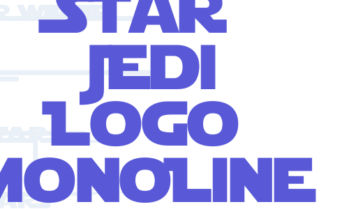 Star Jedi Logo MonoLine Font Download