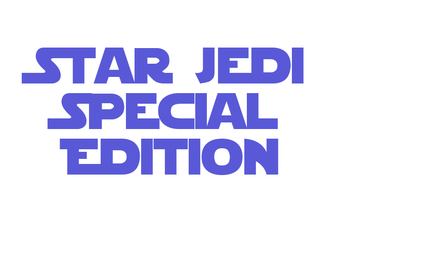 Star Jedi Special Edition Font Download