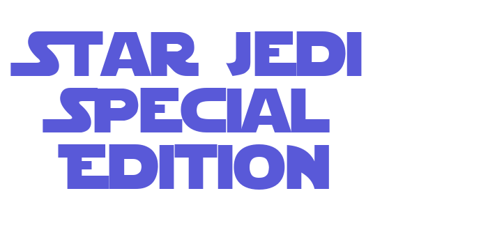 Star Jedi Special Edition Font Download