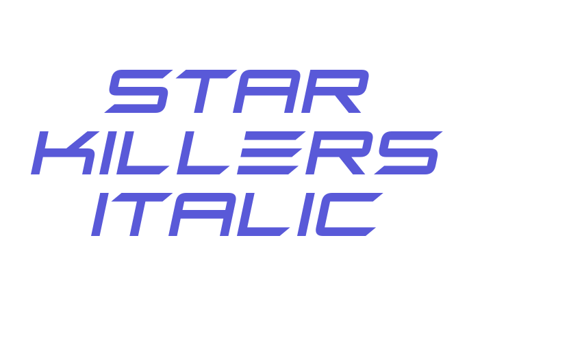 Star Killers Italic Font Download