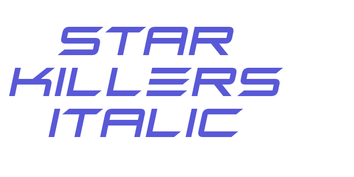 Star Killers Italic Font Download