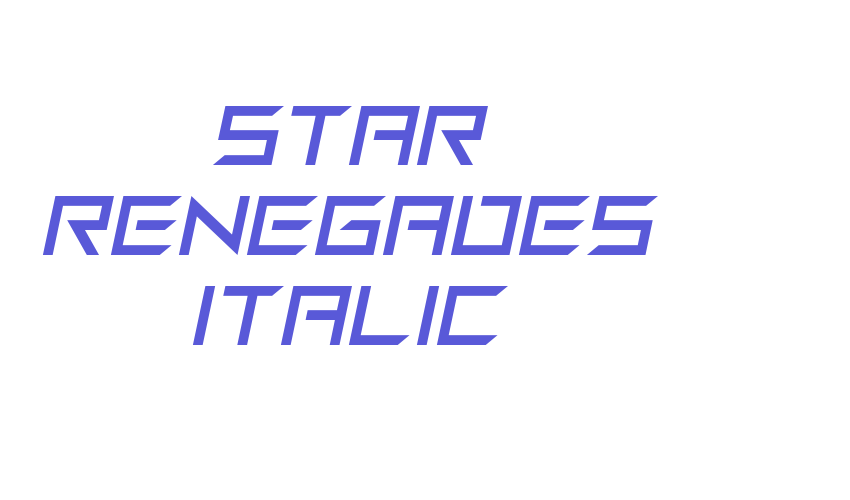 Star Renegades Italic Font