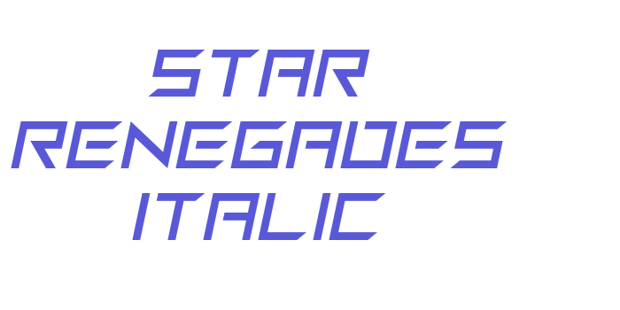 Star Renegades Italic Font Download