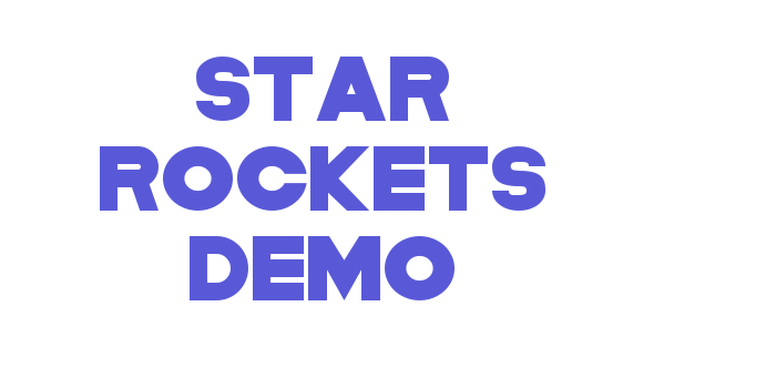 Star Rockets Demo Font Download