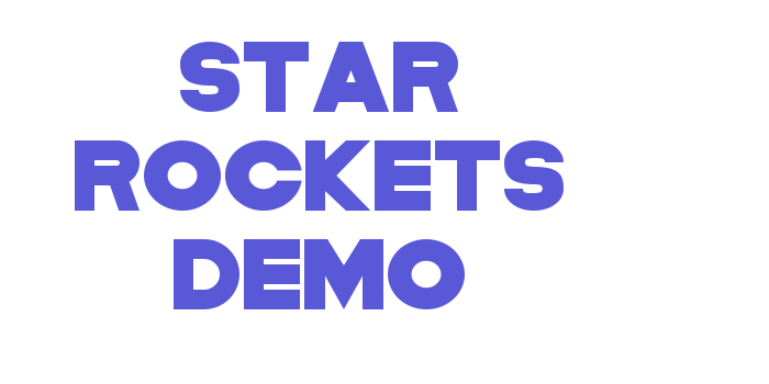 Star Rockets Demo Font