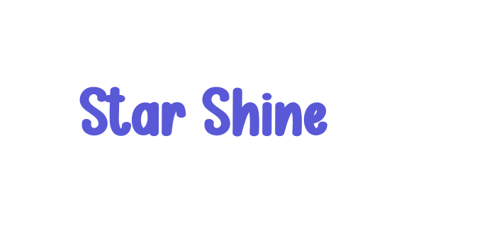 Star Shine Font