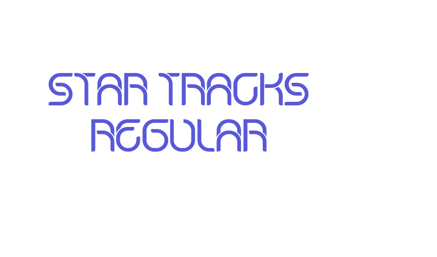 Star Tracks Regular Font