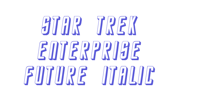 Star Trek Enterprise Future Italic Font Download