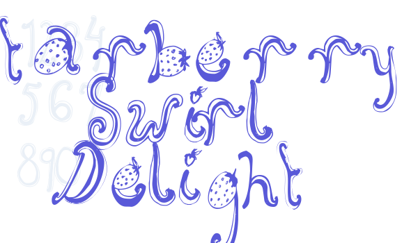 Starberry Swirl Delight Font