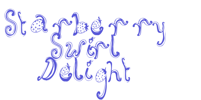 Starberry Swirl Delight Font Download