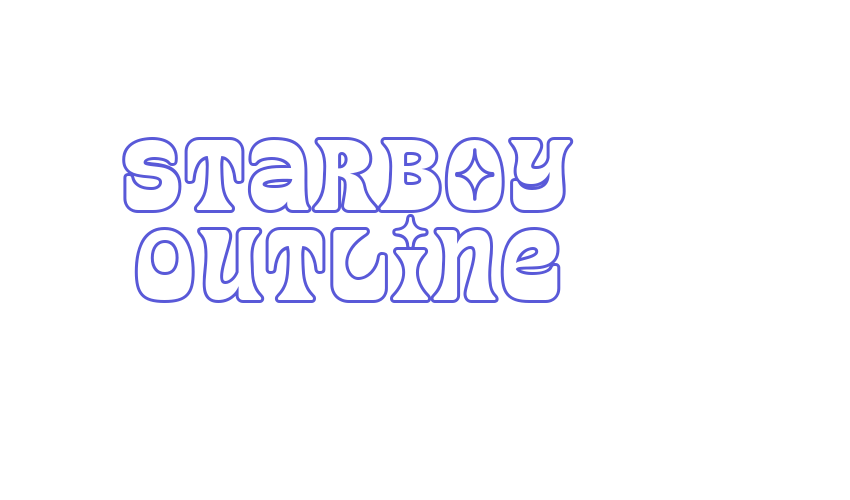 Starboy Outline Font Download