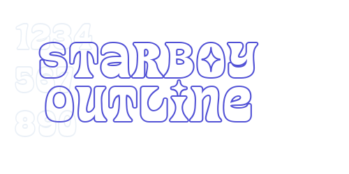 Starboy Outline-font-download