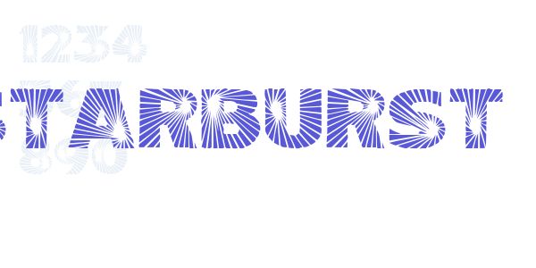 Starburst font