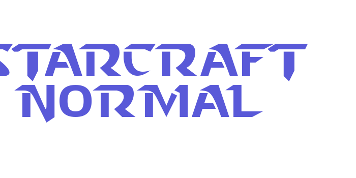 Starcraft Normal Font Download