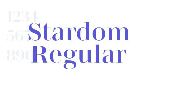 Stardom Regular font