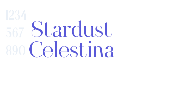 Stardust Celestina font free