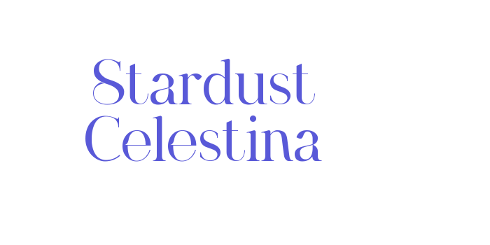 Stardust Celestina Font Download