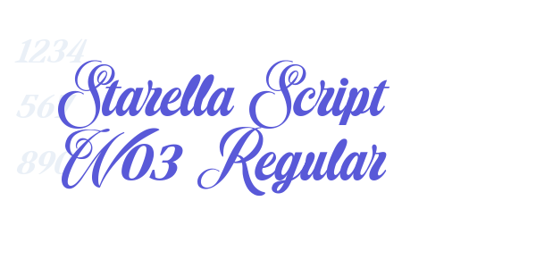 Starella Script W03 Regular font free