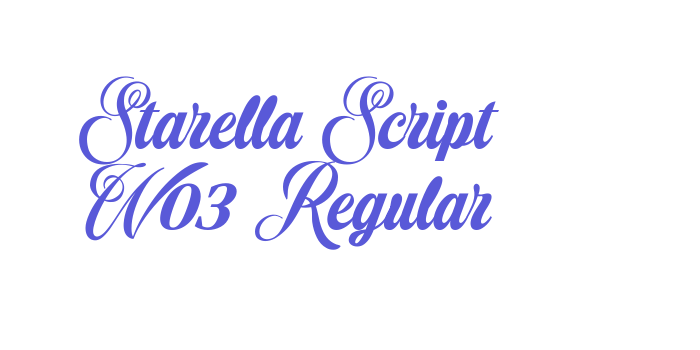 Starella Script W03 Regular Font Download