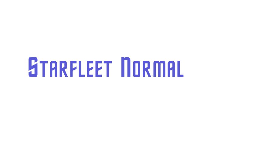 Starfleet Normal Font