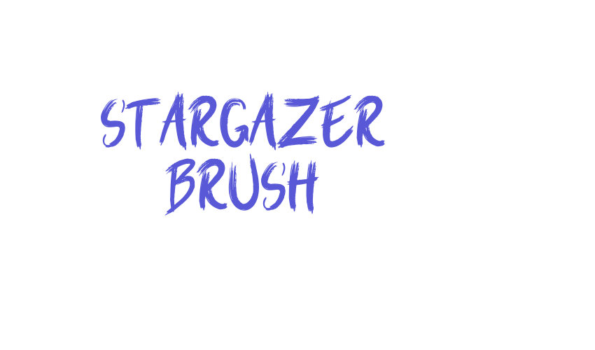 Stargazer Brush Font