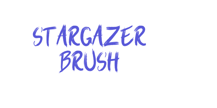 Stargazer Brush Font Download